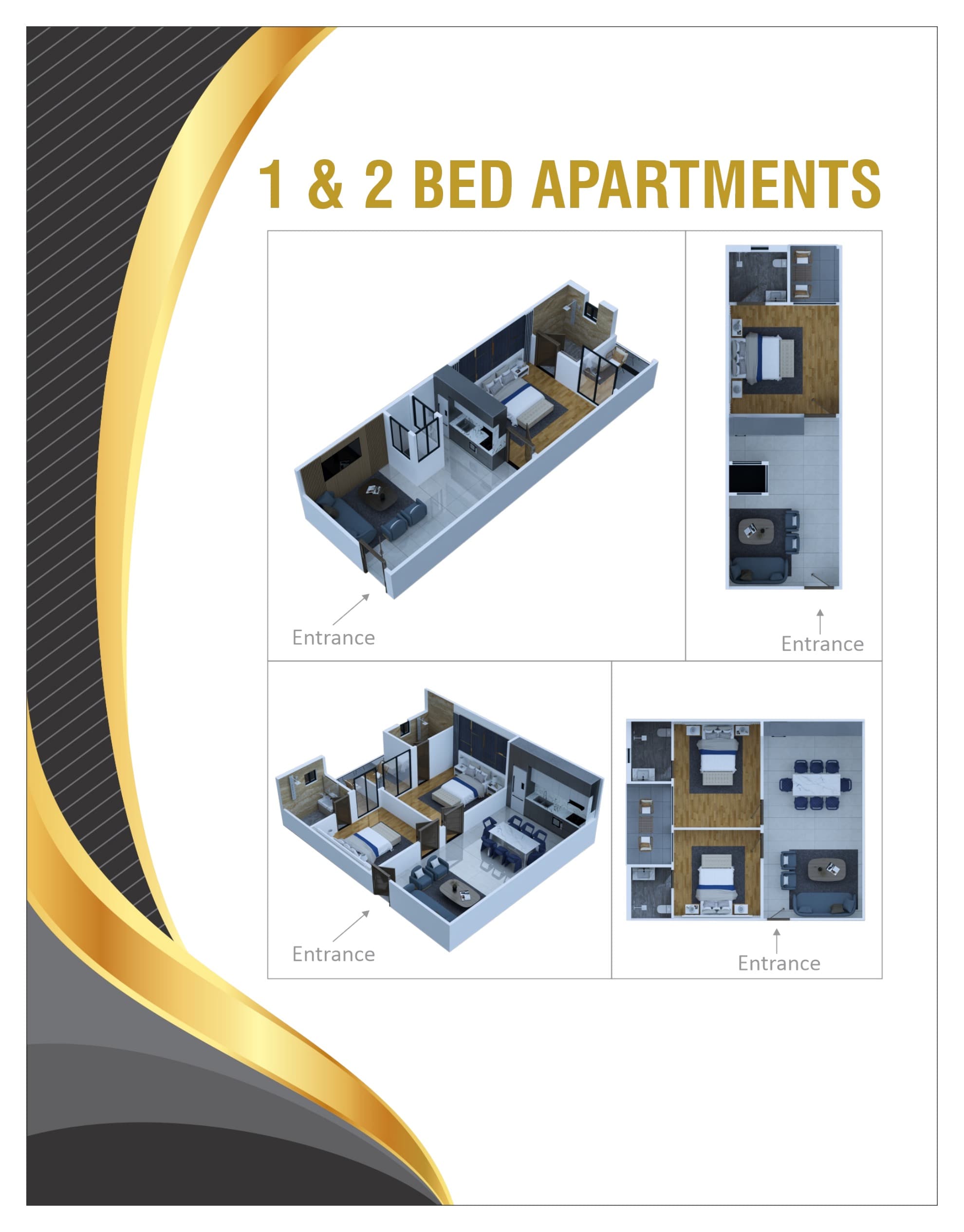 1 & 2 Bed Apartments